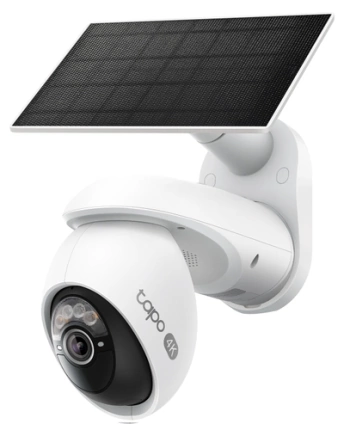 TP-Link Tapo C660 KIT Solar-Powered Pan/Tilt Security Camera Kit, 4K 8MP (3840x2160), 2.4 GHz/5 GHz, 10000mAh rechargeable lithium-ion battery,  Solar panel (5.2V, 2.5W), Pan/Tilt,  Non-Stop Power, Smart Detection and Notifications, AI tracking