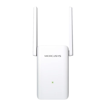 Mercusys ME80X AX3000 Wi-Fi Range Extender, 574 Mbps at 2.4 GHz + 2402 Mbps at 5 GHz, 2 x Fixed External Antennas, 1 x Gigabit Port, Wall Plugged, 1024 QAM, OFDMA, MERCUSYS APP, WPS/Reset Button, Signal Indicator, Range Extender/Access Point mode