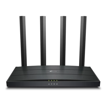 TP-Link Archer AX12 AX1500 Dual-Band Wi-Fi 6 Router, 300 Mbps at 2.4 GHz + 1201Mbps at 5 GHz, 4× Antennas, 1GHz Dual Core CPU, 1× G WAN Port + 3× G LAN Ports, 1024-QAM, OFDMA,Tether App,WPA3,AP Mode,IPv6 Support,IPTV, Beamforming,VPN server