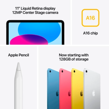 11-inch iPad Wi-Fi 128GB - Silver,Model A3354