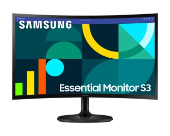 24" FHD Zakrivljeni Monitor S3VA, 1920x1080, 3000:1, 100Hz4ms, 250cd, VGA, HDMI, VESA, crna