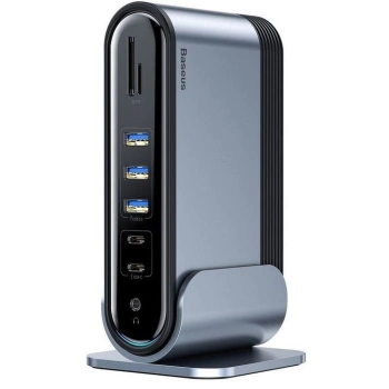 Adapter BASEUS HUB 16in1 Type C sivi