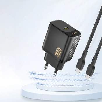 Adapter Dudao A27P PD GaN USB-C 30W crni