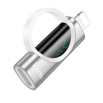 Adapter Hoco Lightning to USB-C UA32B with display 2.4A 27W