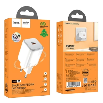 Adapter HOCO N40 Type C QC PD 20W bijeli