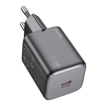 Adapter HOCO N40 Type C QC PD 20W crni