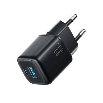 Adapter Joyroom JR-TG7 33W USB-A + USB-C Charger crni