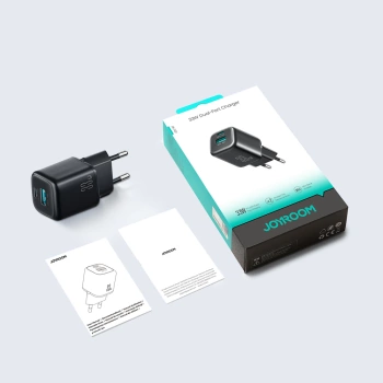 Adapter Joyroom JR-TG7 33W USB-A + USB-C Charger crni