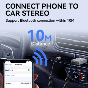Adapter Wozinsky WTODB Bluetooth 5.3 audio adapter / AUX audio receiver