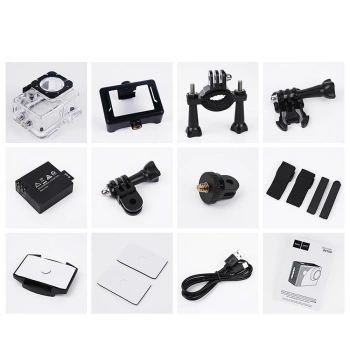 Akciona kamera HOCO sports camera display 2" 1080P/30fps DV100 crna