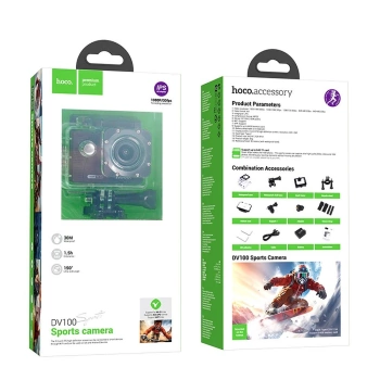 Akciona kamera HOCO sports camera display 2" 1080P/30fps DV100 crna