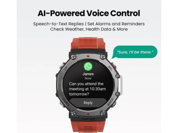 Amazfit T REX 3 Lava 1.5" AMOLED; 27 days battery life; GPS; 100 ATM vodootporan