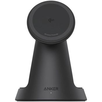 Anker MagGo Wireless Charging Station (3-in-1, Dock Stand) cable and charger bundle Black