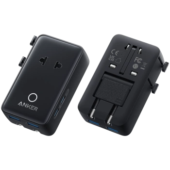 Anker Nano Travel Adapter (5-in-1, 20W) Black