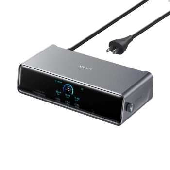 Anker Prime Docking Station (14-in-1, Triple Display, DisplayLink) Gray