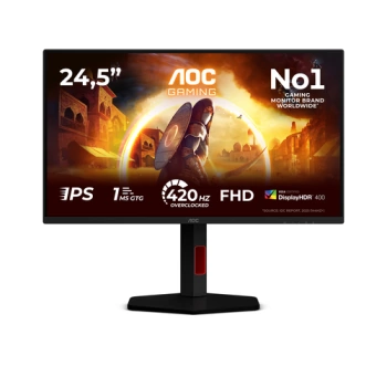 AOC monitor LED Display: 24.5 in, IPS, W-LED, 1920 x 1080 pixels,