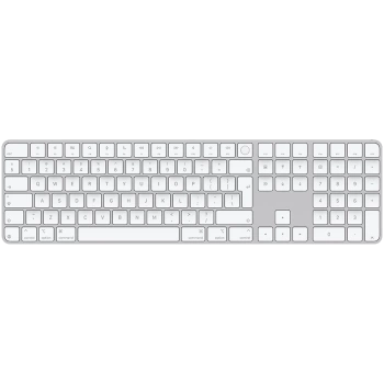 Apple Magic Keyboard (2024) w Touch ID and Numeric Keypad - Croatian - White Keys