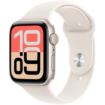 Apple Watch SE 3 GPS 44mm Starlight Aluminium Case with Starlight Sport Band - M/L,Model A3325
