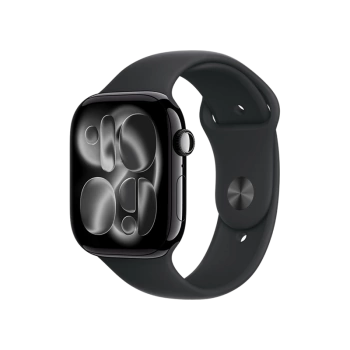 Apple Watch Series 11 GPS 42mm Jet Black Aluminium Case With Black Sport Band MEQT4 S/M
