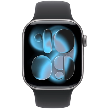 Apple Watch Series 11 GPS 42mm Space Grey Aluminium Case with Black Sport Band - M/L,Model A3331