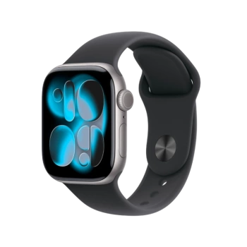 Apple Watch Series 11 GPS 42mm Space Grey Aluminium Case With Black Sport Band MEV44 M/L