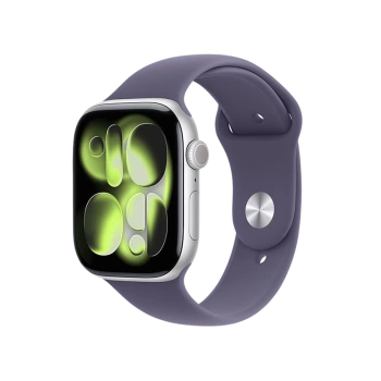 Apple Watch Series 11 GPS 46mm Silver Aluminium case+purple fog SB MEVA4 M/L