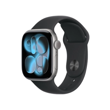 Apple Watch Series 11 GPS 46mm Space Grey Aluminium Case With Black Sport Band MEV44 M/L