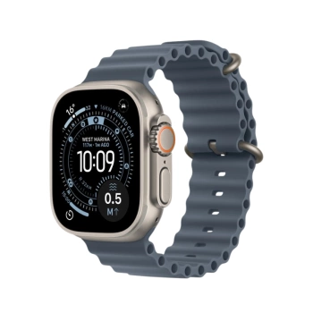 Apple Watch Ultra 3 49mm Natural Titanium Case+Anchor Ocean Band MEWH4
