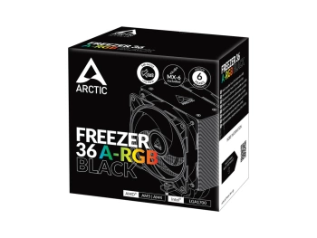 Arctic Freezer 36 A-RGB BlackCPU cooler, 1700, AM4, AM5