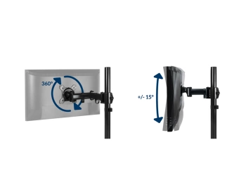 Arctic Z1 nosač za monitore, Basic single nosačDesk mount monitor arm