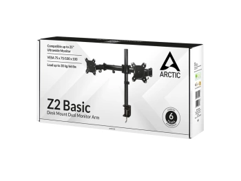 Arctic Z2 Basic dual nosačza monitore, desk mountdual monitor arm