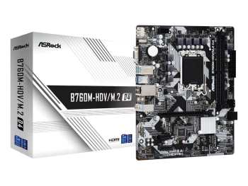ASROCK MB B760M-HDV/M.2LGA1700, 2xDDR4, 2xM.2, 4xSATARAID, HDMI, DP, mATX