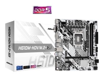 ASROCK MB H610M-HDV/M.2+ D5Intel H610;2xDDR5;VGA,HDMI,DPmicro ATX