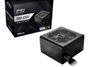 ASRock PSU 650W Bronze, Pro80PLUS, 120mm fan, ATX 3.1PCIe 5.1