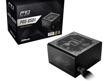 ASRock PSU 650W Gold, Pro80PLUS, 120mm fan, ATX 3.1PCIe 5.1