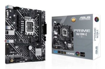 ASUS MB PRIME H610-E-CSMLGA1700, 2x DDR5, 2x M.2,4xUSB1x DP, 1x VGA, 1x HDMI, mATX