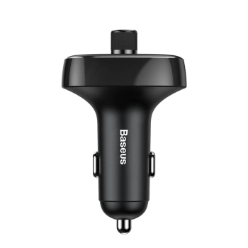 Auto punjač BASEUS 2 x USB A + transmitter FM BT 3,4A S-09 black