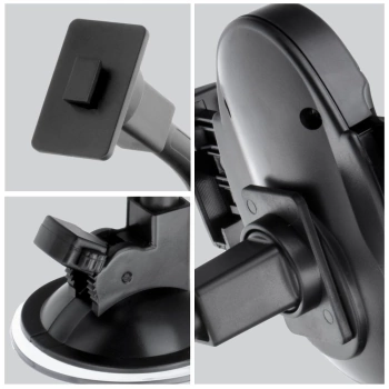 Autodržač FORCELL F-Grip Oval 27cm windshield/dashboard/air vent crni