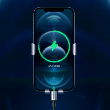 Autodržač Ugreen Round Grid Car Phone Holder gray