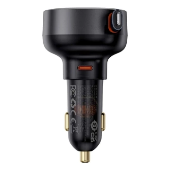 Autopunjač Baseus Type C + Light kabl PD3.0 QC4.0 3A 55W crni