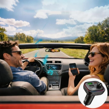 Autopunjač Tech-Protect CC07 3-Port PD 54W + BT FM Transmiter