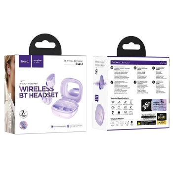 Bežične slušalice HOCO in-ear TWS EQ13 purple