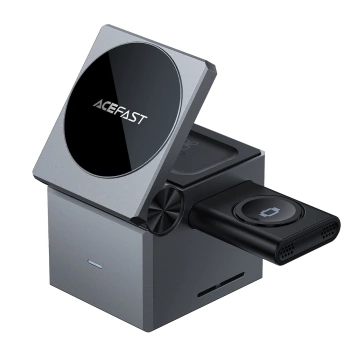 Bežični punjač 3in1 Acefast E18 Rubik's Cube Inductive Charger 15W crni