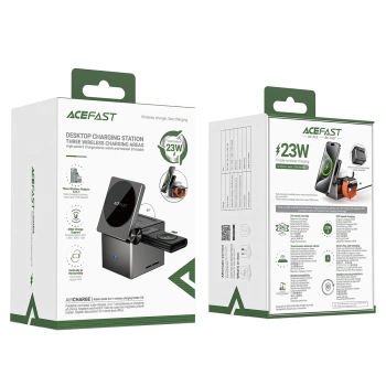 Bežični punjač 3in1 Acefast E18 Rubik's Cube Inductive Charger 15W crni