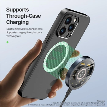 Bežični punjač DUZZONA MagSafe 15W W13 crni/transparent