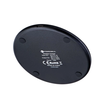 Bežični punjač FORCELL F-ENERGY fast wireless charger Qi QC 15W crni