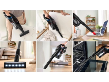 BOSCH Akumulatorski usisavačSerie 9 | UNLIMITED, CRNA1 Baterija, 60 minuta ECO  rada BCS931BQC
