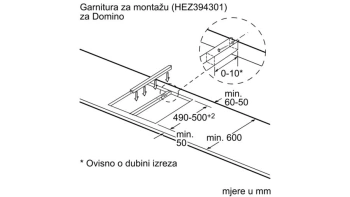BOSCH DOMINO ploča INDUKCIJSKA Serie 6|, ES PIB375FB1E