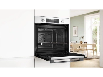 BOSCH pećnica Serie 6| Bijela A, PIROLIZA, AutoPilot 30,71L,AirFry, Teleskopska vodilica, 10 progra HBG578EW3