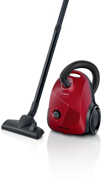 BOSCH Usisivač s vrećicom Serie 2|, CRVENI, 237 x 290 x 367 mm BGBS2RD1